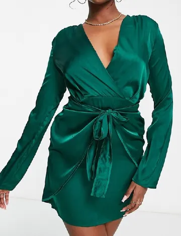 Rochie scurta NAANAA, verde Verde