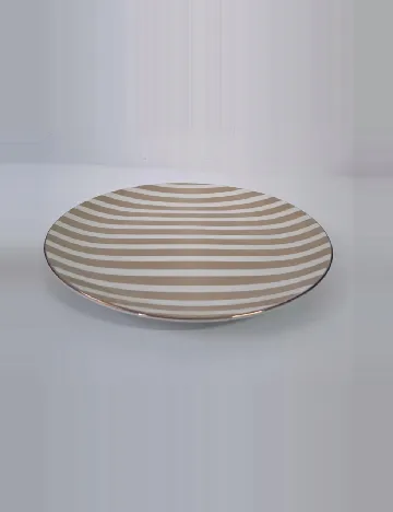 Set farfurii 6 bucati KAPIMEX, bej/alb Crem