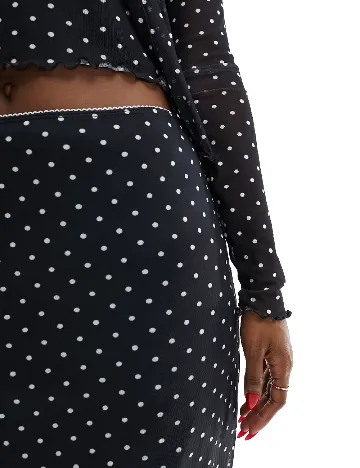 Fusta ASOS, negru Negru