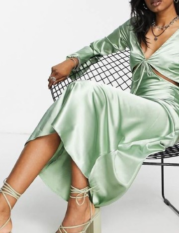 Rochie lunga Top Shop, verde