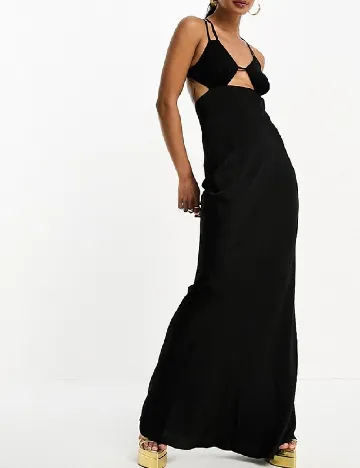 Rochie lunga ASOS, negru Negru