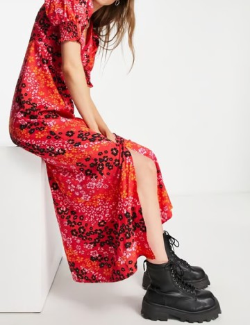 Rochie lunga Influence, rosu