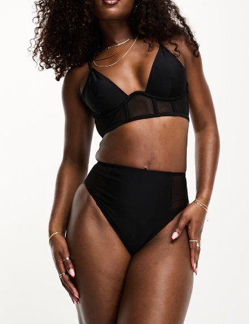 Chilot de  baie ASOS, negru