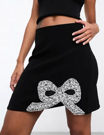 Fusta Forever New, negru Negru