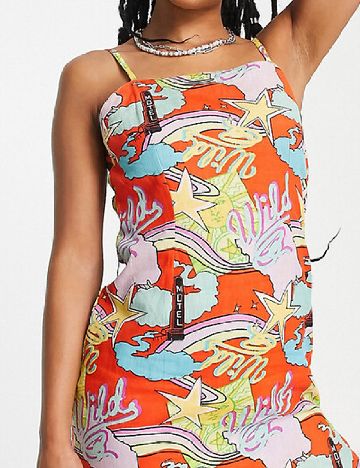 Rochie scurta ASOS, mix culori
