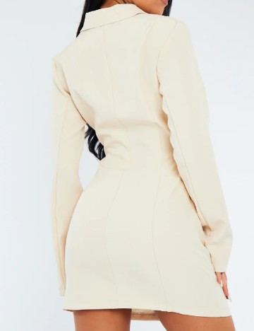 Rochie scurta Rebellious, crem