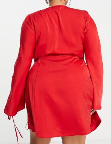 Rochie scurta ASOS Curve, rosu