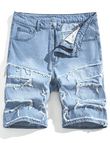 Pantaloni scurti SHEIN, albastru