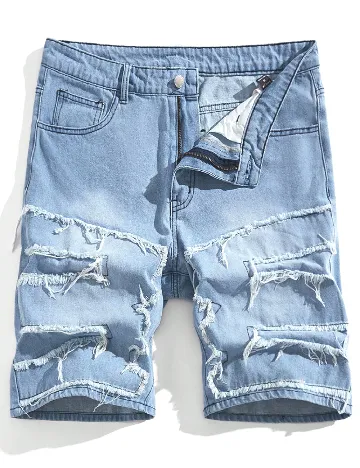 Pantaloni scurti SHEIN, albastru Albastru