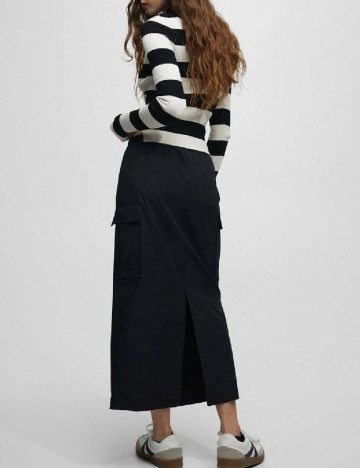 Fusta Pull&Bear, negru