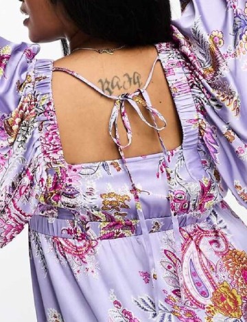 Rochie lunga ASOS Curve, mov