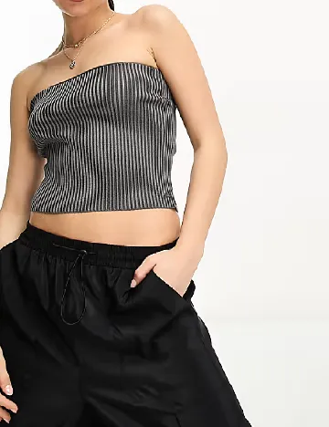 Top Pull&Bear, gri Gri