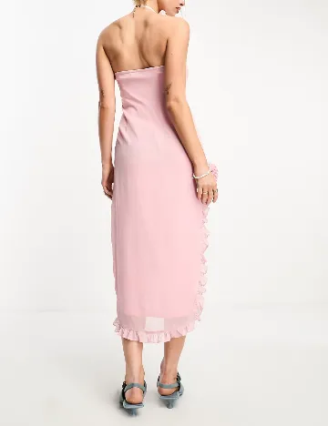Rochie medie Motel, roz Roz