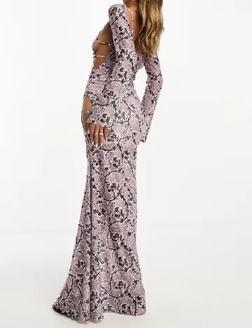 Rochie lunga Annorlunda, roz Roz