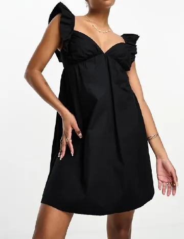Rochie scurta Miss Selfridge, negru Negru