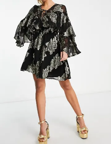 Rochie scurta ASOS, negru Negru