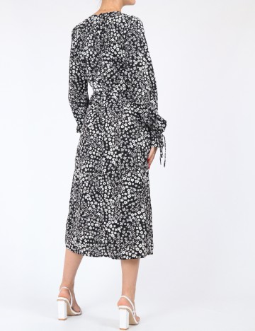 Rochie medie Violet Romance, negru
