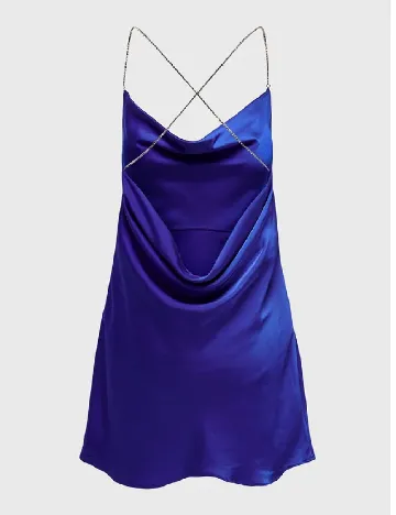 Rochie scurta Only, albastru Albastru