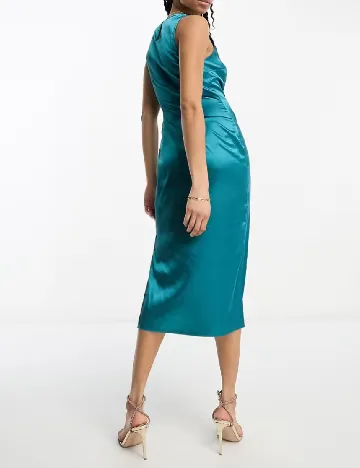 Rochie medie Urban Threads, albastru Albastru