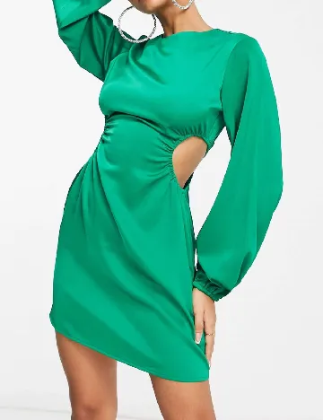 Rochie scurta Lola May, verde Verde
