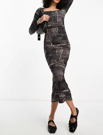 Rochie medie COLLUSION, mix culori Mix culori