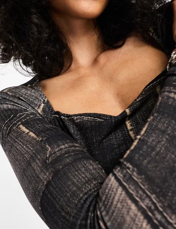 Rochie medie COLLUSION, mix culori