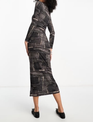 Rochie medie COLLUSION, mix culori