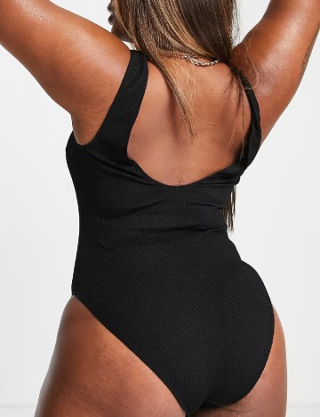 Costum de baie ASOS Curve, negru