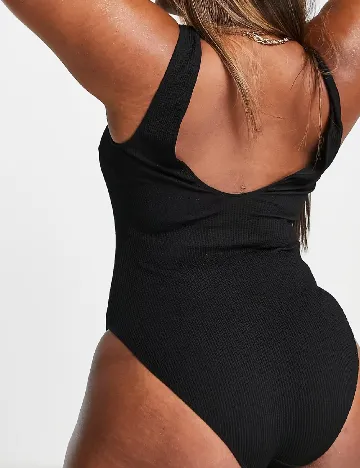 Costum de baie ASOS Curve, negru Negru