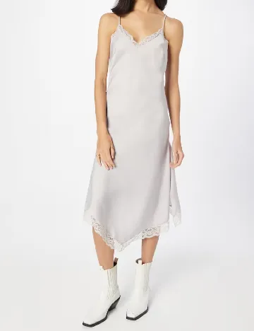 Rochie medie Weekday, gri deschis Gri