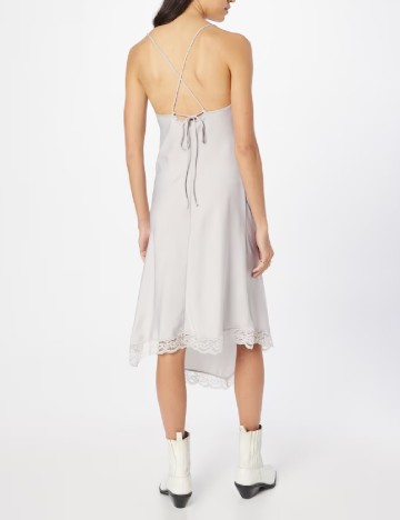 Rochie medie Weekday, gri deschis