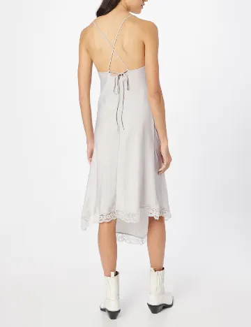 Rochie medie Weekday, gri deschis Gri