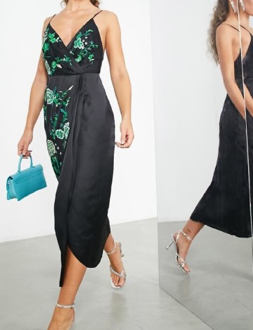 Rochie medie ASOS, negru