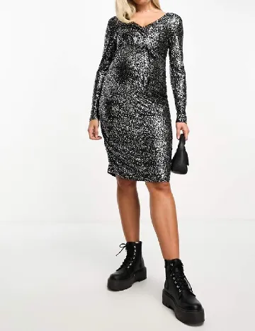 Rochie scurta Mamalicious, negru Negru