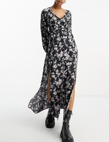 Rochie lunga Miss Selfridge, negru