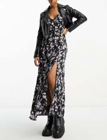 Rochie lunga Miss Selfridge, negru Negru