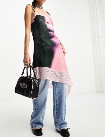 Rochie medie COLLUSION, mix culori