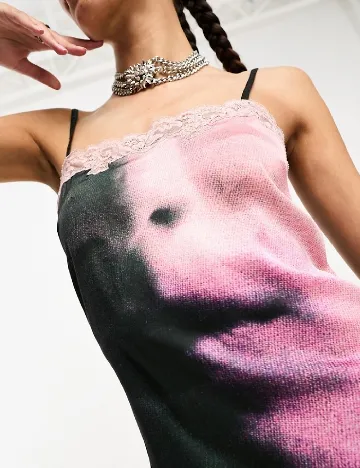 Rochie medie COLLUSION, mix culori Mix culori