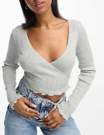 Top Stradivarius, gri Gri