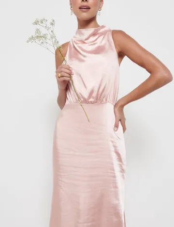 Rochie lunga Pretty Lavish, roz Roz