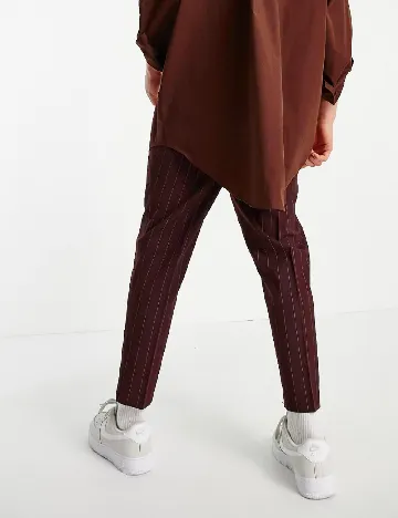 Pantaloni ASOS, visiniu Rosu