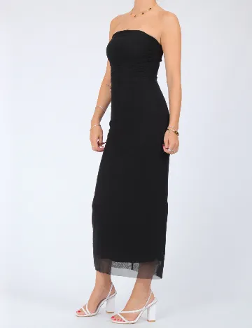Rochie medie Stradivarius, negru Negru