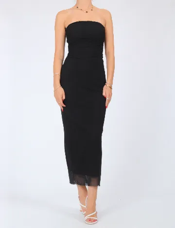 Rochie medie Stradivarius, negru Negru
