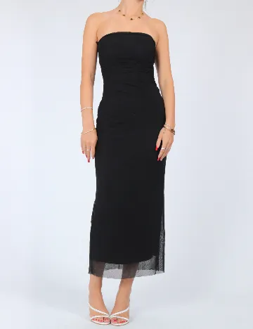 Rochie medie Stradivarius, negru Negru