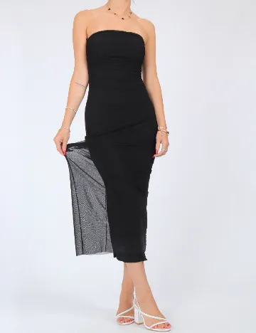 Rochie medie Stradivarius, negru Negru