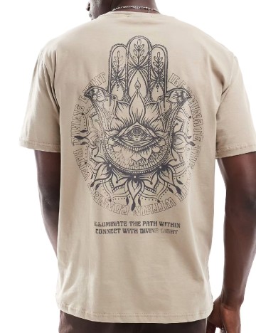 Tricou Oversize Only, crem
