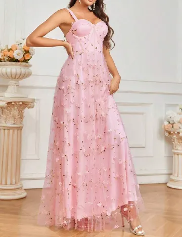 Rochie lunga SHEIN, roz Roz