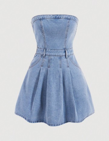 Rochie scurta SHEIN, albastru