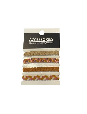 Set elastice de par 4 bucati ACTION, mix culori