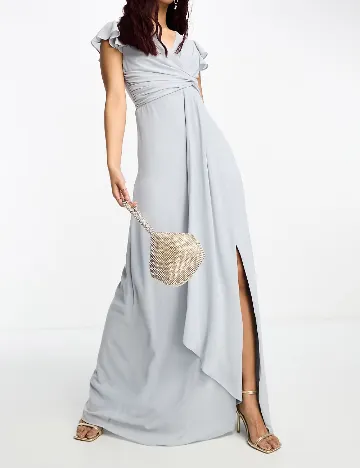Rochie lunga TFNC London, gri Gri